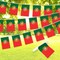 G128 Portugal Portuguese Bunting Banner | Flag 8.2 x 5.5 Inch, Full String 33 Feet | Printed 150D Polyester, Decorations For Bar, School, Festival Events Celebration